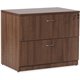 Lorell Essentials Series Lateral File - 1" Top, 0.1" Edge, 35.5" x 22"29.5" Lateral File - 2 x File Drawer(s) - Walnut, Laminate
