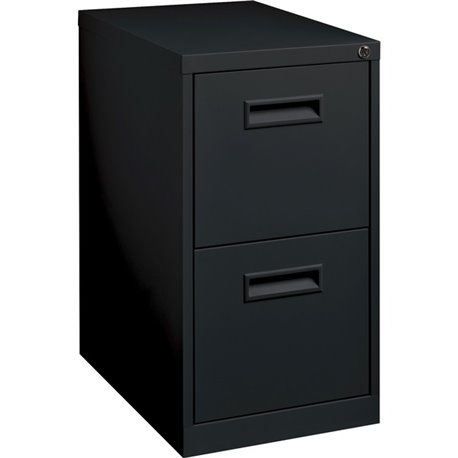 Lorell 22" File/File Mobile File Cabinet with Recessed Pull - 15" x 22.9" x 28" - 2 x Drawer(s) for File - Letter - Security Loc