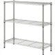 Lorell Light-Duty Wire Shelving - 3 Tier(s) - 36" Height x 36" Width x 14" DepthFloor - Sturdy - Epoxy - Silver - Plastic, Metal
