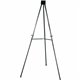 Lorell Telescoping Easel - 34" (2.8 ft) Width x 66" (5.5 ft) Height - Aluminum Surface - Black Frame - Foldable - 1 Each