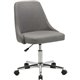 Lorell Resimercial Low-back Task Chair with Arms - 22.5" x 24.4"31.5" - Material: Fabric - Finish: Gray