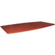 Lorell Essentials Boat-Shaped Conference Tabletop (Box 1 of 2) - 94.5" x 47.3" x 1.3" x 1" - Finish: Cherry, Laminate - For Offi