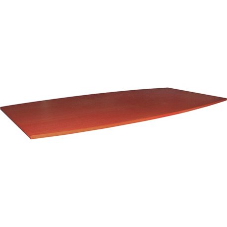 Lorell Essentials Boat-Shaped Conference Tabletop (Box 1 of 2) - 94.5" x 47.3" x 1.3" x 1" - Finish: Cherry, Laminate - For Offi