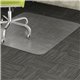 Lorell Low-Pile Chairmat - Carpeted Floor - 60" Length x 46" Width x 0.122" Thickness - Rectangular - Vinyl - Clear - 1Each