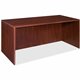 Lorell Essentials Series Rectangular Desk Shell - 70.9" x 35.6" x 1" x 29.5" - Finish: Laminate, Mahogany - Grommet, Cord Manage