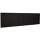 Lorell Fortress Modular Series Stack-On Hutch Door Kit - 60" Width - Lockable, Reinforced - Steel - Black