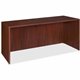 Lorell Essentials Series Credenza Shell - 70.9" x 23.6" x 1" x 29.5" - Finish: Laminate, Mahogany - Grommet, Durable, Adjustable