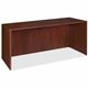 Lorell Essentials Series Credenza Shell - 66.1" x 23.6" x 1" x 29.5" - Finish: Laminate, Mahogany - Grommet, Durable, Adjustable