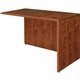 Lorell Essentials Series Return Shell - 47.3" x 23.6" x 29.5" - Finish: Cherry, Laminate - Grommet, Modesty Panel