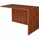 Lorell Essentials Series Return Shell - 35.4" x 23.6" x 29.5" - Finish: Cherry, Laminate - Grommet, Modesty Panel