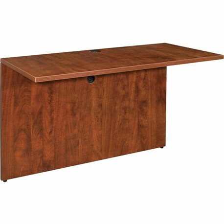 Lorell Essentials Series Bridge - 47.3" x 23.6" x 1" x 29.5" - Finish: Cherry, Laminate - Grommet, Modesty Panel