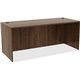 Lorell Essentials Series Rectangular Desk Shell - 72" x 30"29.5" Desk, 0.1" Edge - Material: Metal - Finish: Walnut Laminate