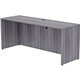 Lorell Essentials Series Credenza Shell - 72" x 24"29.5" , 1" Top - Laminate, Weathered Charcoal Table Top - Modesty Panel