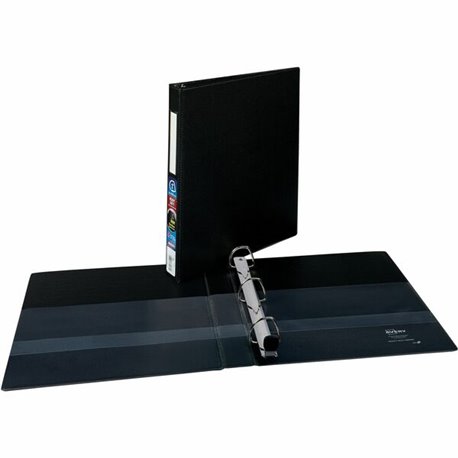 Avery Heavy Duty Binder 1" , One Touch Locking D Rings, Black - 1" Binder Capacity - Letter - 8 1/2" x 11" Sheet Size - 275 Shee