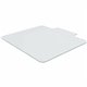 Lorell Tempered Glass Chairmat with Lip - Hardwood Floor, Carpet53" Width x 45" Depth - Lip Size 6" Length x 23" Width - Tempere