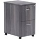 Lorell Essentials Series File/File Mobile File Cabinet - 16" x 22"28.3" - 2 x File Drawer(s) - Finish: Weathered Charcoal, Lamin