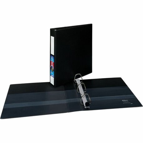 Avery Heavy Duty Binder 1�" , One Touch Locking D Rings, Black - 1 1/2" Binder Capacity - Letter - 8 1/2" x 11" Sheet Size - 400