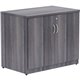 Lorell Essentials Series 2-Door Storage Cabinet - 36" x 22.5" x 29.5" - 2 Door(s) - Finish: Weathered Charcoal, Laminate