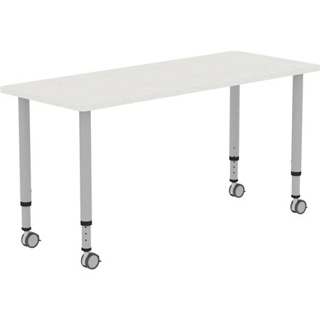 Lorell Attune Height-adjustable Multipurpose Rectangular Table - For - Table TopRectangle Top - Height Adjustable - 26.62" to 33