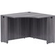 Lorell Essentials Series Corner Desk - 42" x 24"29.5" Desk, 1" Top - Finish: Weathered Charcoal Laminate