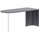 Lorell Essentials Series Peninsula Desk Box 1 of 2 - 66" x 30"29.5" Desk, 1" Top - Finish: Weathered Charcoal Laminate