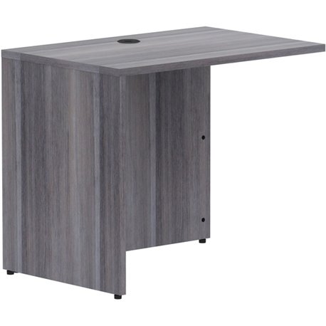 Lorell Essentials Series Return Shell - 35" x 24"29.5" Return Shell, 1" Top - Finish: Weathered Charcoal Laminate