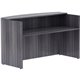 Lorell Essentials Series Front Reception Desk - 72" x 36"42.5" Desk, 1" Top - Finish: Weathered Charcoal Laminate