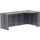 Lorell Essentials Seriese Right Corner Credenza - 72" x 36" x 24"29.5" Credenza, 1" Top - Finish: Weathered Charcoal Laminate