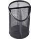Lorell Mesh Desktop Organizer - 6.1" Height x 4.1" Width4.1" Length%Desktop - Black - Metal - 1 Each