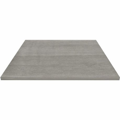 Lorell Hospitality/Conference Tabletop - 0.1" Edge, 36" x 36"1" - Band Edge - Weathered Charcoal Table Top - Sturdy - For Recept