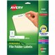 Avery Avery(R) Removable File Folder Labels, 2/3" x 3-7/16" , 750 Labels (8066) - 21/32" Width x 3 7/16" Length - Removable Adhe