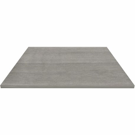 Lorell Hospitality/Conference Tabletop - 0.1" Edge, 42" x 42"1" - Band Edge - Weathered Charcoal Table Top - For Reception Area,