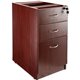 Lorell Essentials Box/Box/File Fixed File Cabinet - 15.5" x 21.9"28.5" - Box, File Drawer(s) - Single Pedestal - Finish: Mahogan