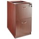 Lorell Essentials File/File Fixed File Cabinet - 15.5" x 21.9" x 28.3" - 2 x File Drawer(s) - Finish: Laminate, Mahogany