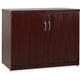 Lorell Essentials Series 2-Door Storage Cabinet - 36" x 22.5" x 29.5" - 2 x Door(s) - Mahogany - Laminate - Melamine Faced Chipb