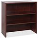 Lorell Essentials Series Stack-on Bookshelf - 36" x 15" x 36" - 2 x Shelf(ves) - Stackable - Mahogany, Laminate - MFC, Polyvinyl