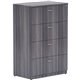 Lorell Essentials Series 4-Drawer Lateral File - 35.5" x 22"54.8" Lateral File, 1" Top - 4 x File Drawer(s) - Finish: Weathered 