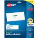 Avery Easy Peel White Inkjet Mailing Labels - 1 21/64" Width x 4" Length - Permanent Adhesive - Rectangle - Inkjet - White - Pap