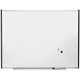 Lorell Signature Series Magnetic Dry-erase Markerboard - 48" (4 ft) Width x 36" (3 ft) Height - Porcelain Surface - Silver, Ebon