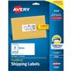 Avery Shipping Labels, Sure Feed, 2" x 4" , 100 Labels (18163) - 2" Width x 4" Length - Permanent Adhesive - Rectangle - Inkjet 