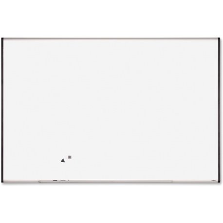 Lorell Signature Series Magnetic Dry-erase Markerboard - 72" (6 ft) Width x 48" (4 ft) Height - Coated Steel Surface - Silver, E