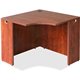 Lorell Essentials Series Corner Desk - Laminated Top - 35.38" Table Top Width x 35.38" Table Top Depth x 1" Table Top Thickness 