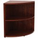 Lorell Essentials Series Desk End Corner Bookcase - 29.5" Height x 23.6" Width x 23.6" DepthFloor - Cherry - Laminate, Polyvinyl