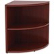 Lorell Essentials Series Desk End Corner Bookcase - 29.5" Height x 23.6" Width x 23.6" Depth - Floor - Mahogany - Laminate, Poly