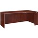 Lorell Essentials Series Right Corner Credenza - 70.9" x 35.4" x 29.5" - Finish: Laminate, Mahogany - Leveling Glide