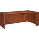 Lorell Essentials Series Right Corner Credenza - 70.9" x 35.4" x 29.5" - Finish: Cherry, Laminate - Leveling Glide