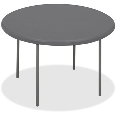 Iceberg IndestrucTable TOO Folding Table - Round Top - Four Leg Base - 4 Legs x 2" Table Top Thickness x 60" Table Top Diameter 