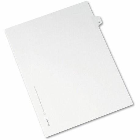 Avery Side Tab Individual Legal Dividers - 25 x Divider(s) - Side Tab(s) - V - 1 Tab(s)/Set - 8.5" Divider Width x 11" Divider L