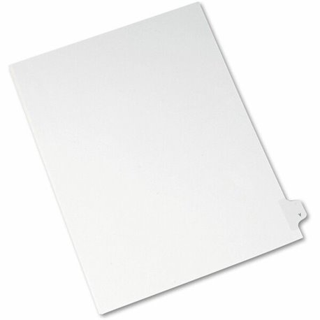 Avery Side Tab Individual Legal Dividers - 25 x Divider(s) - Side Tab(s) - Y - 1 Tab(s)/Set - 8.5" Divider Width x 11" Divider L