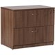 Lorell Essentials Series Lateral File - 1" Top, 0.1" Edge, 35.5" x 22"29.5" Lateral File - 2 x File Drawer(s) - Walnut, Laminate